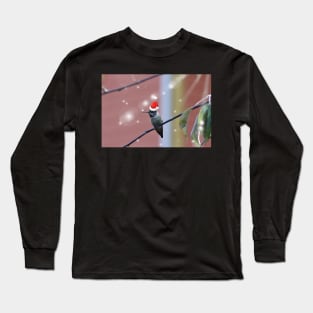 Merry Christmas Hummingbird Long Sleeve T-Shirt